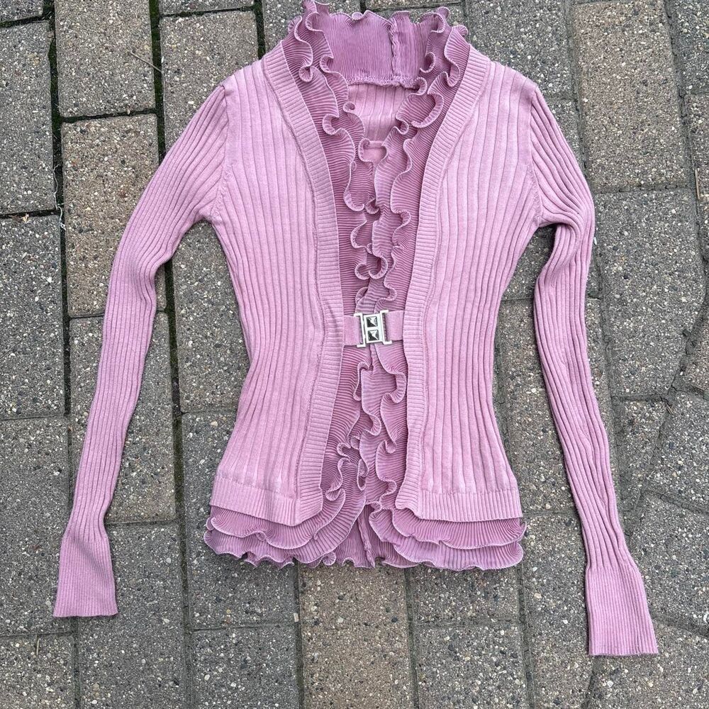 Euro fairy ruffle long sleeve pink xs